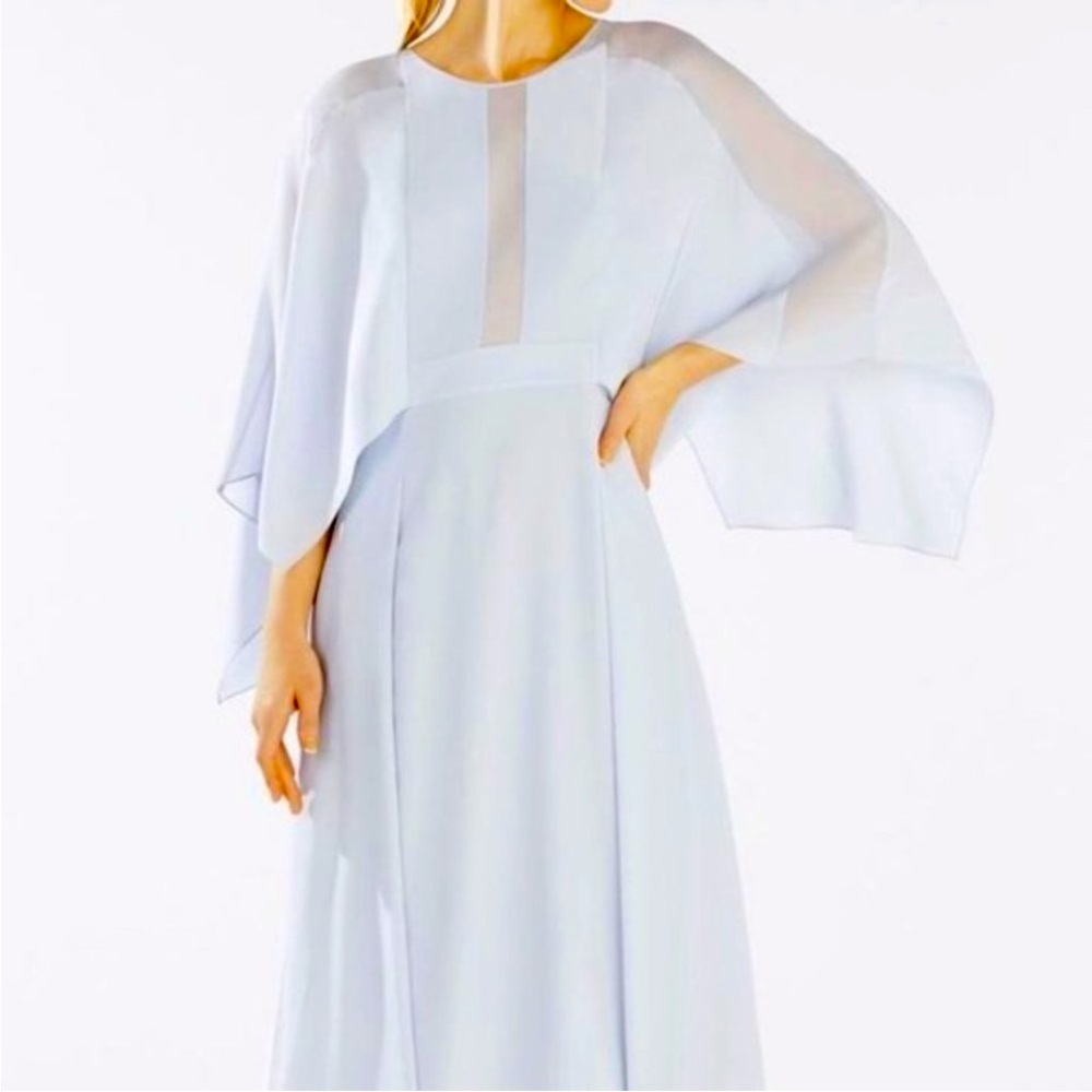 NEW BCBGMaxAzria Paid $568 plus tax Light Blue Midi Dress* new with tags* - Picture 1 of 15